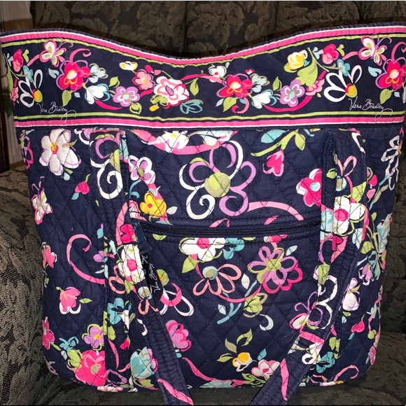 Vera Bradley “Vera” Tote in the Ribbons Pattern - Picture 8 of 8